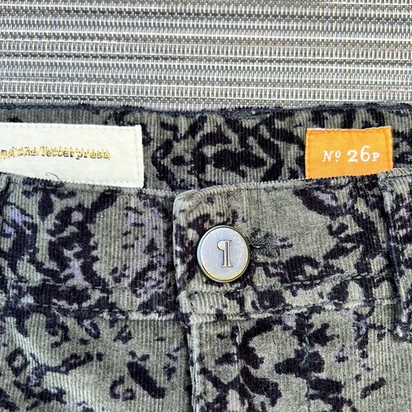 🎯NWOT Pilcro And The Letterpress Corduroy Pants Green Size 26P - Picture 8 of 10